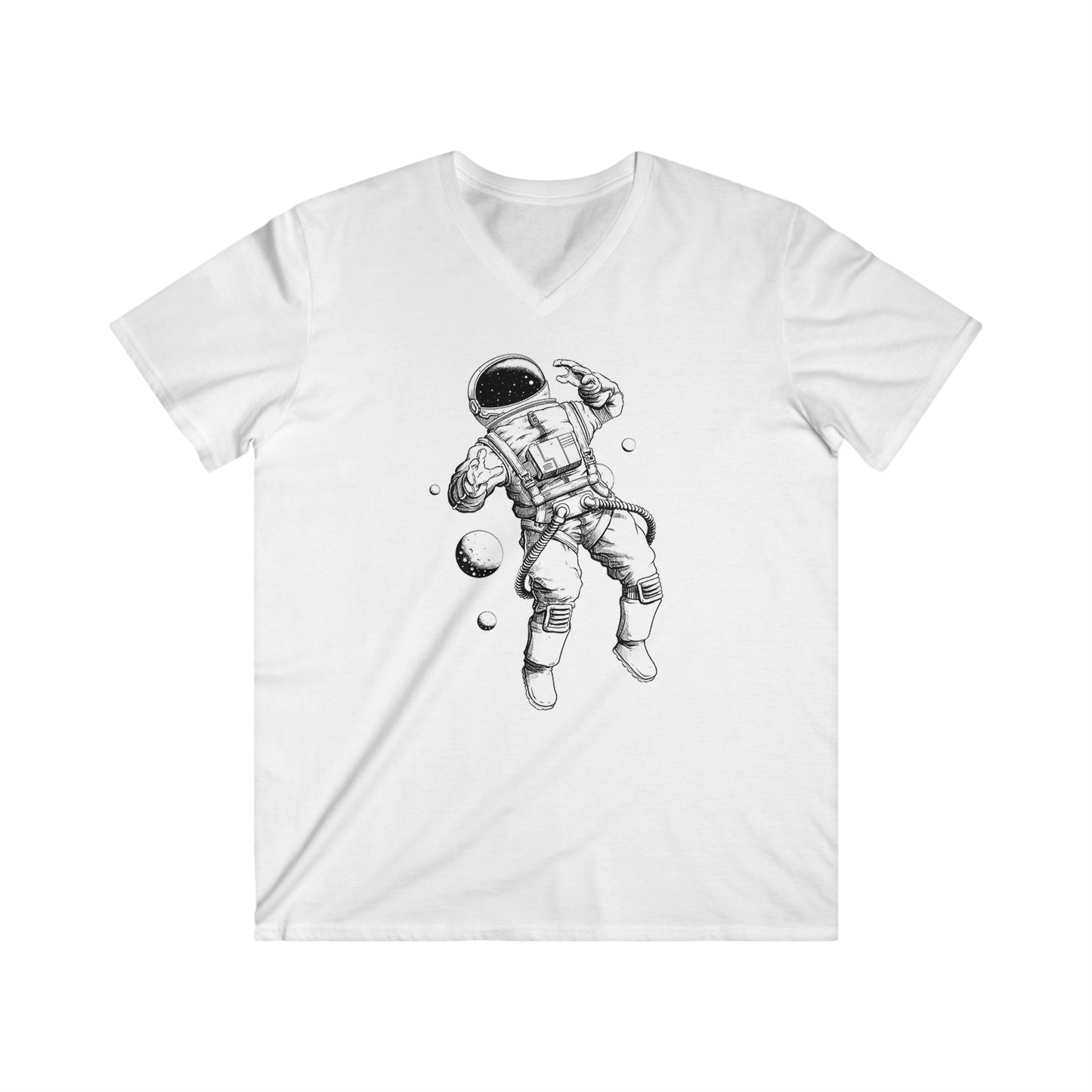 Custom Fitted V-Neck Short Sleeve Tee