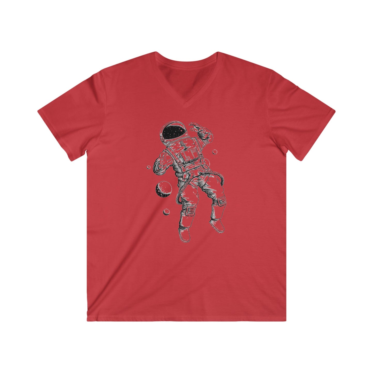 Custom Fitted V-Neck Short Sleeve Tee