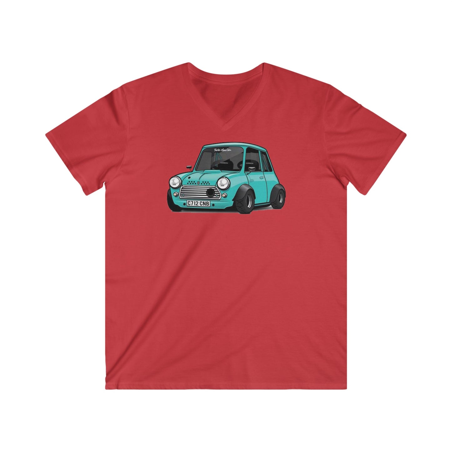 Mini Fitted V-Neck Short Sleeve Tee