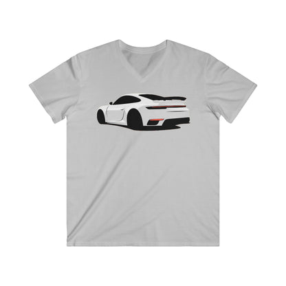Porsche Fitted V-Neck Short Sleeve Tee