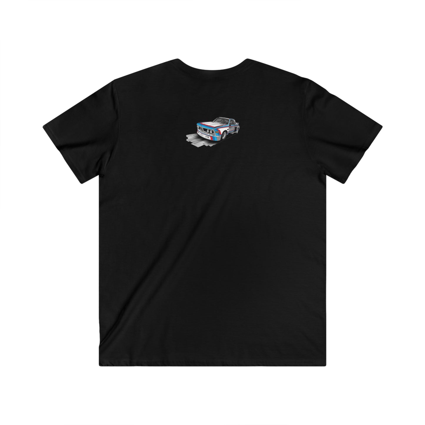 BMW Men's Fitted V-Neck Short Sleeve Tee
