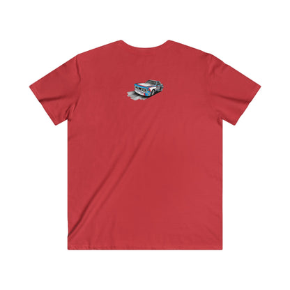 BMW Men's Fitted V-Neck Short Sleeve Tee
