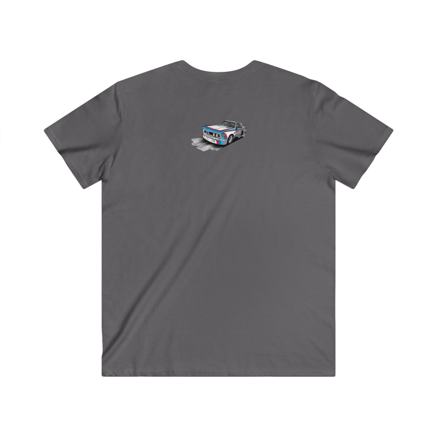 BMW Men's Fitted V-Neck Short Sleeve Tee
