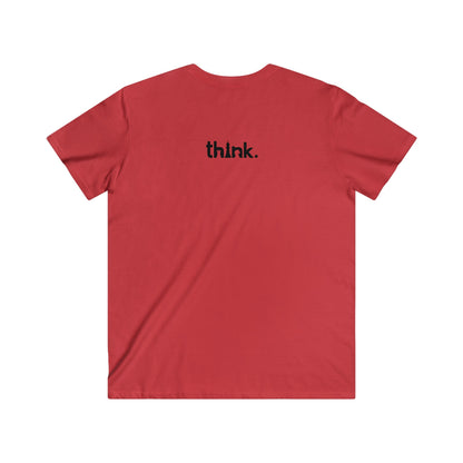 Think Fitted V-Neck Short Sleeve Tee