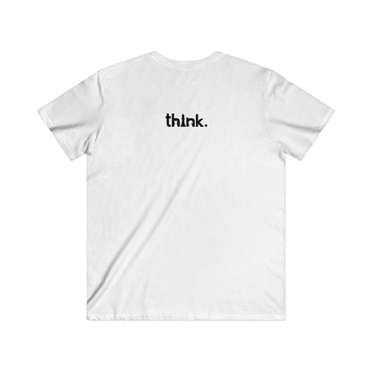 Think Fitted V-Neck Short Sleeve Tee