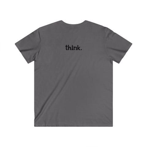 Think Fitted V-Neck Short Sleeve Tee