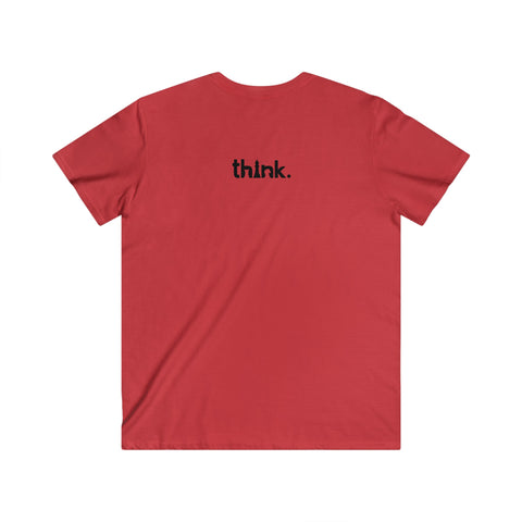 Think Fitted V-Neck Short Sleeve Tee