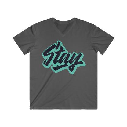 Custom Fitted V-Neck Short Sleeve Tee