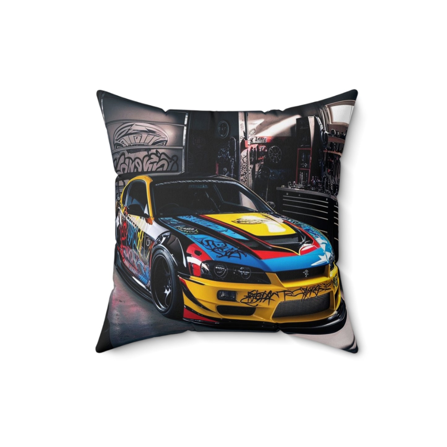 Mitsubishi Lancer Evo Custom Spun Pillow