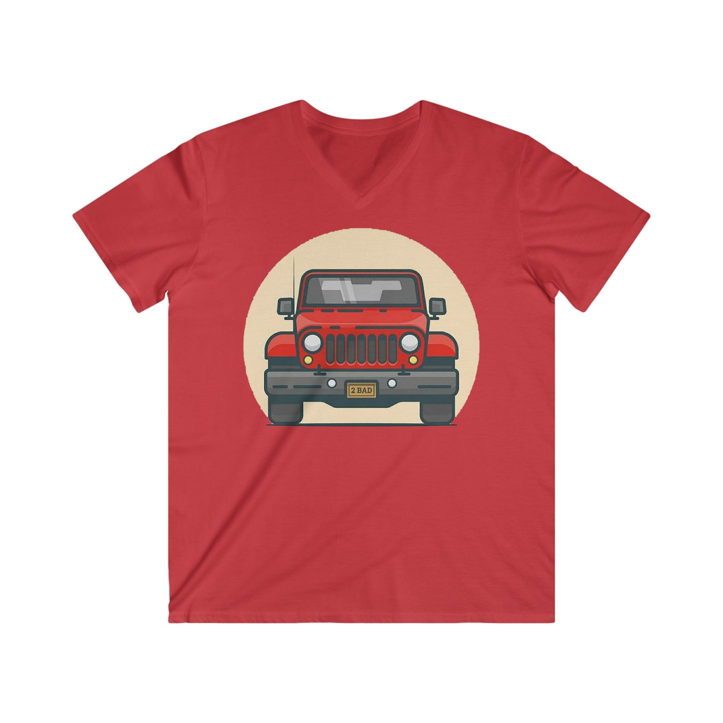 Jeep Fitted V-Neck Short Sleeve Tee