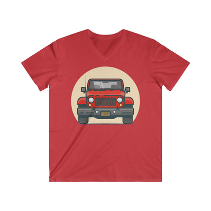 Jeep Fitted V-Neck Short Sleeve Tee