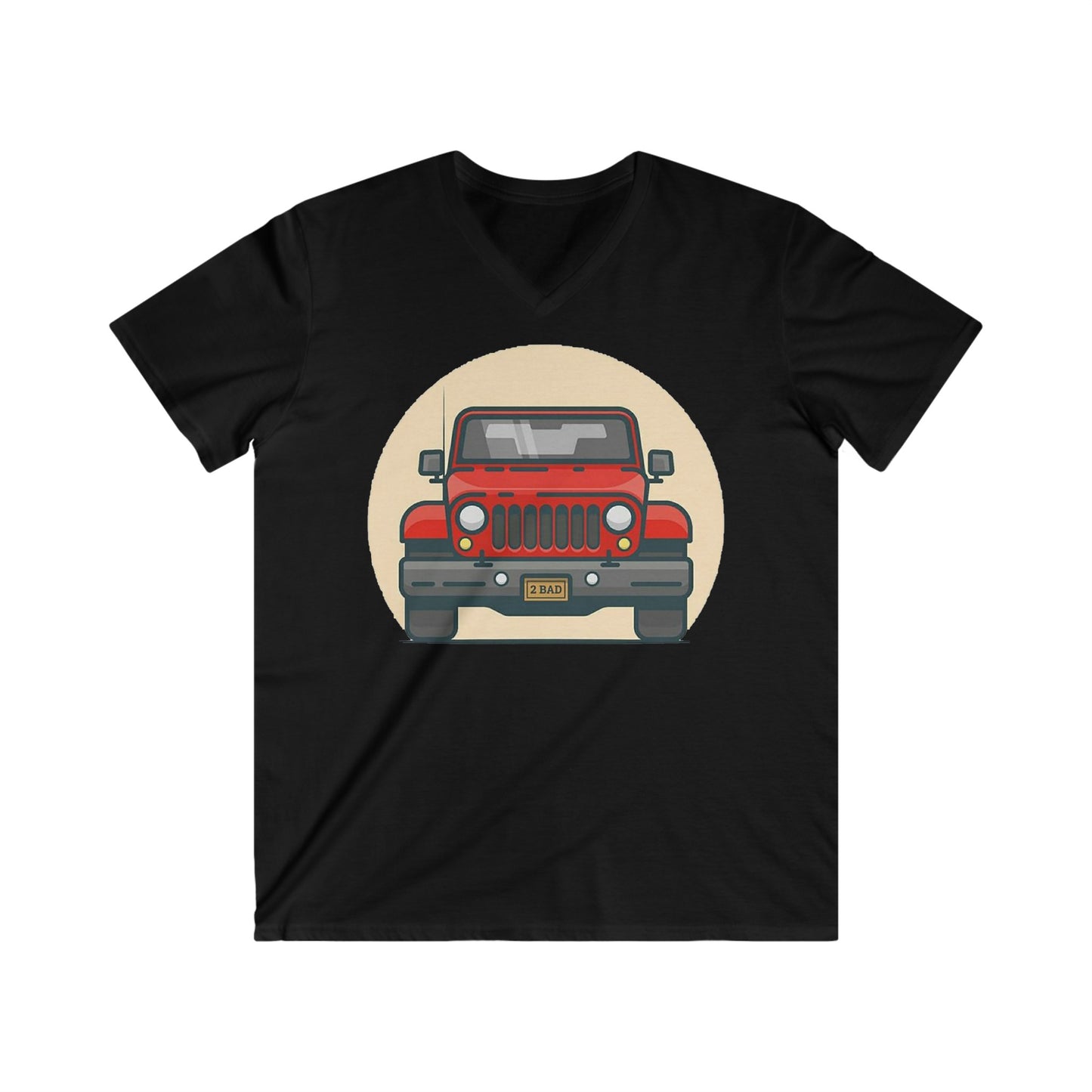 Jeep Fitted V-Neck Short Sleeve Tee