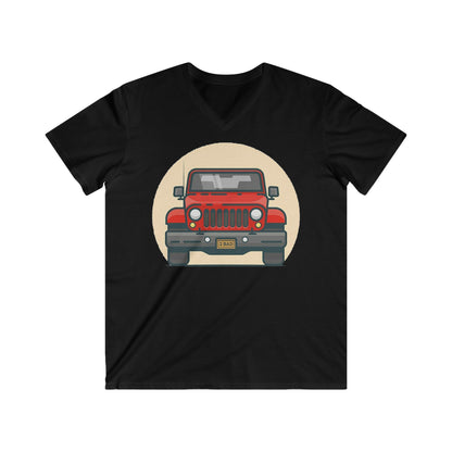 Jeep Fitted V-Neck Short Sleeve Tee