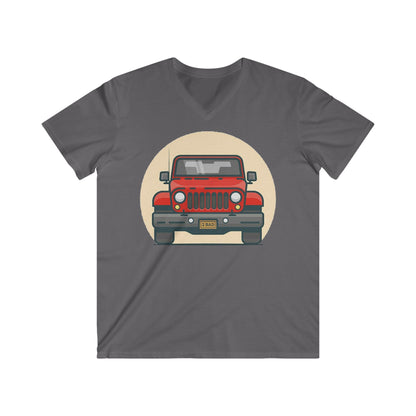 Jeep Fitted V-Neck Short Sleeve Tee