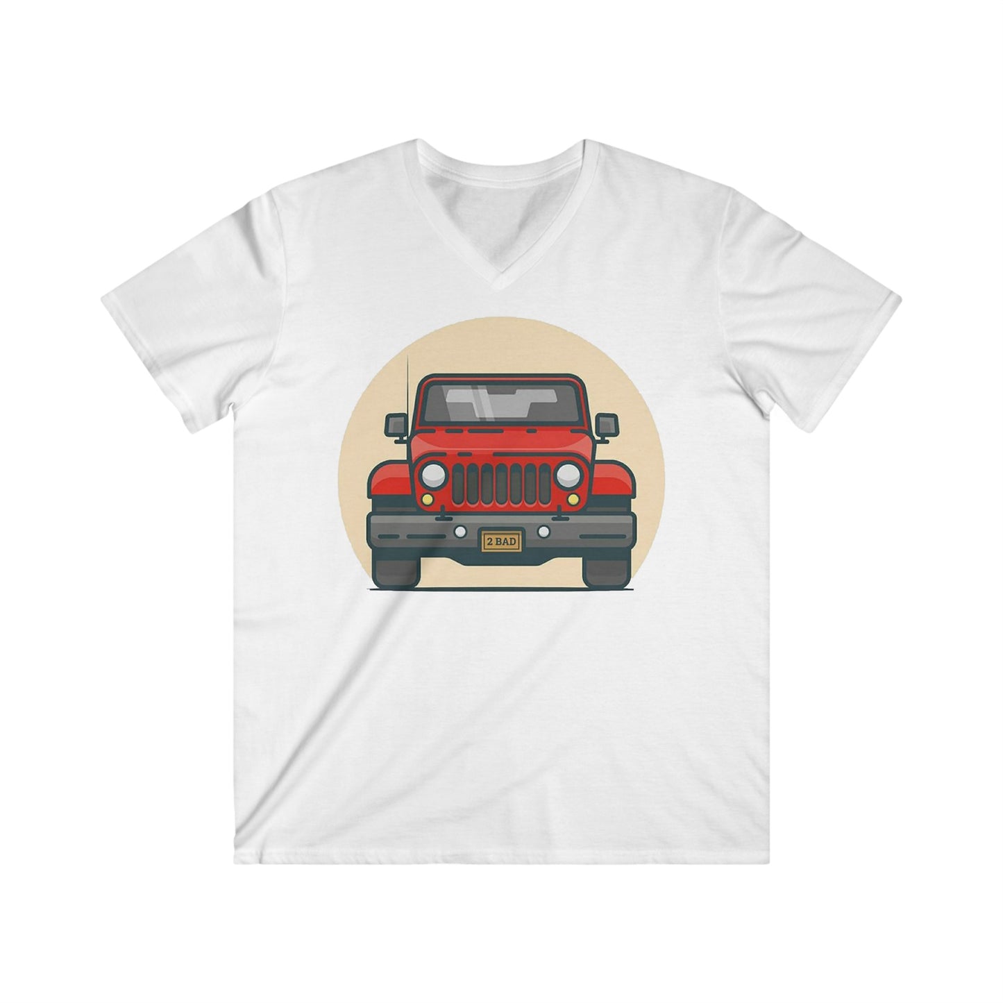 Jeep Fitted V-Neck Short Sleeve Tee