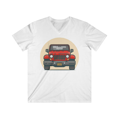 Jeep Fitted V-Neck Short Sleeve Tee