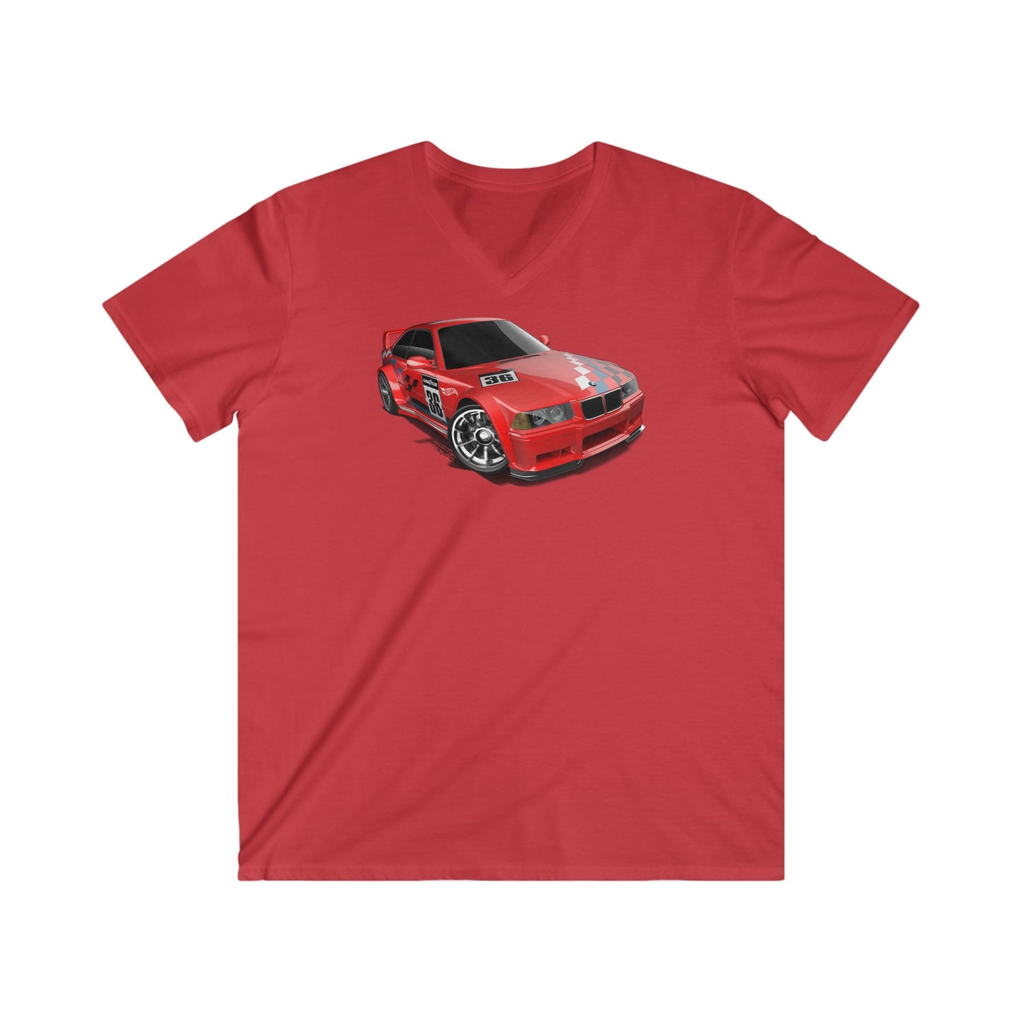 BMW Fitted V-Neck Short Sleeve Tee