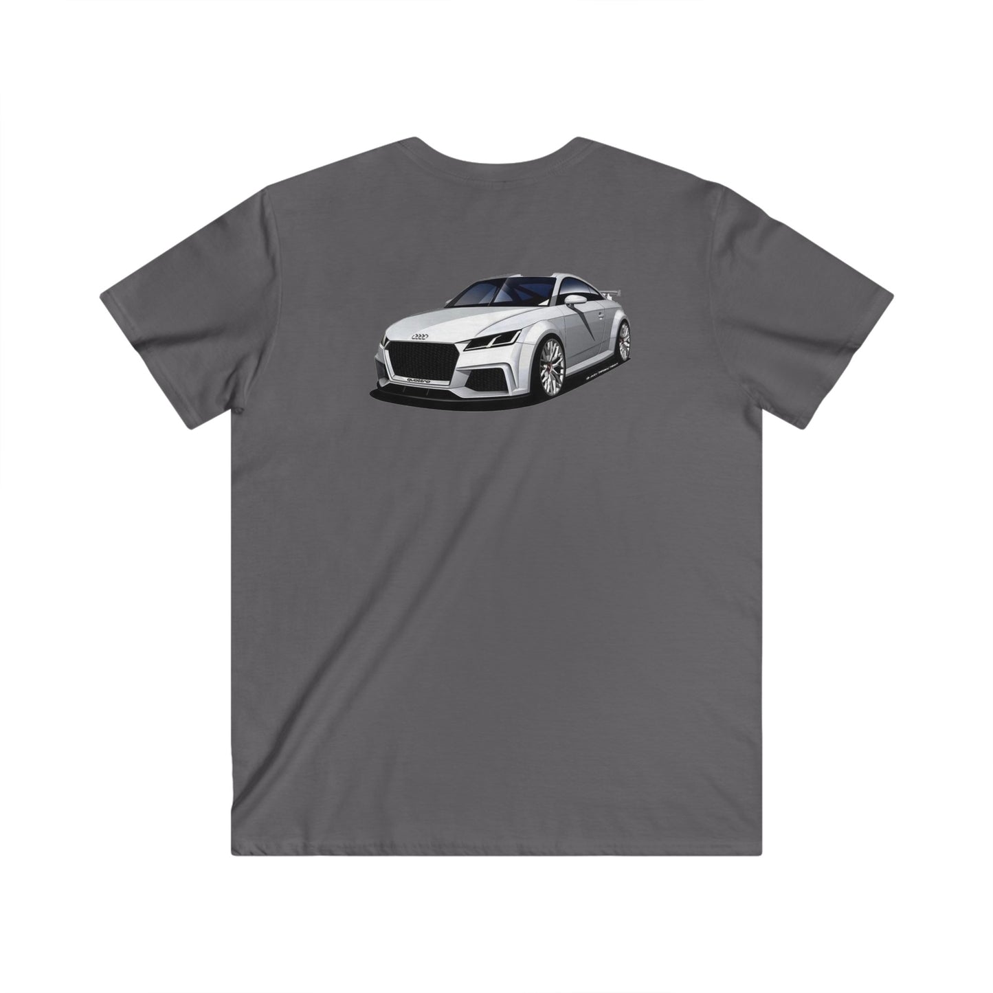 Audi Fitted V-Neck Short Sleeve Tee