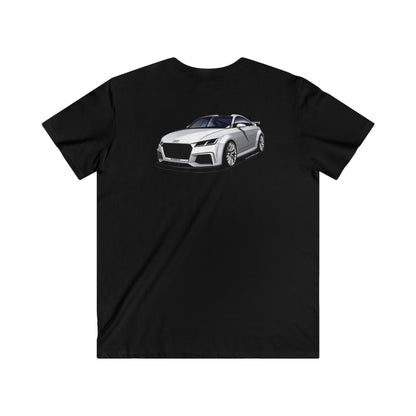 Audi Fitted V-Neck Short Sleeve Tee