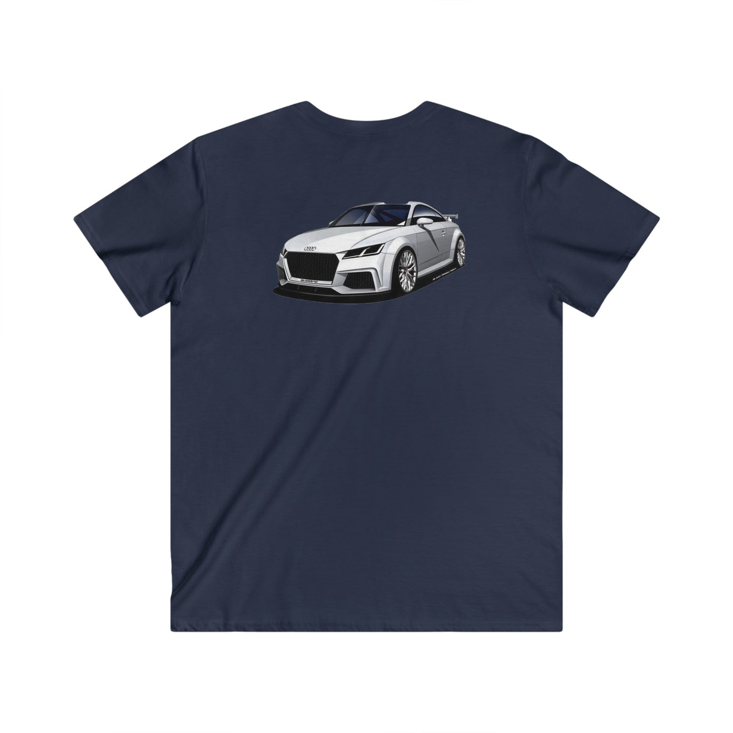 Audi Fitted V-Neck Short Sleeve Tee