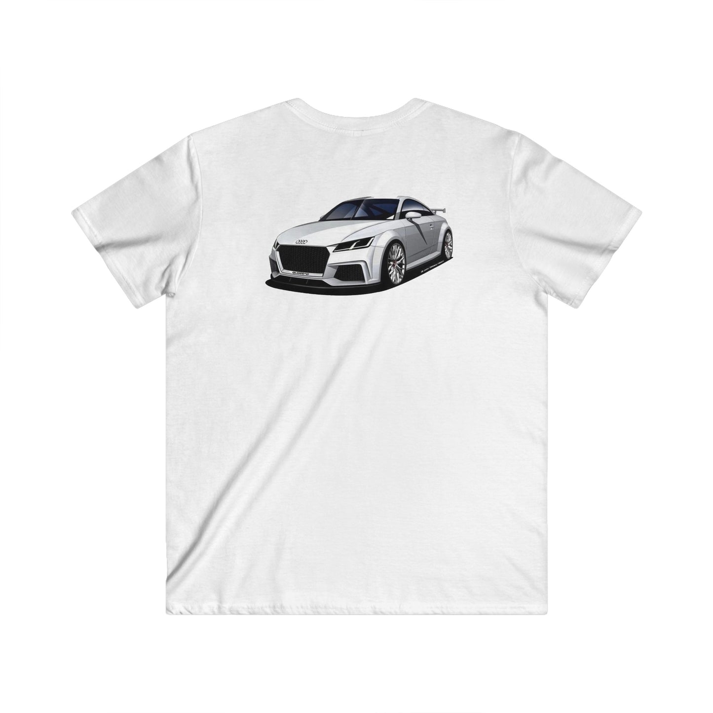 Audi Fitted V-Neck Short Sleeve Tee