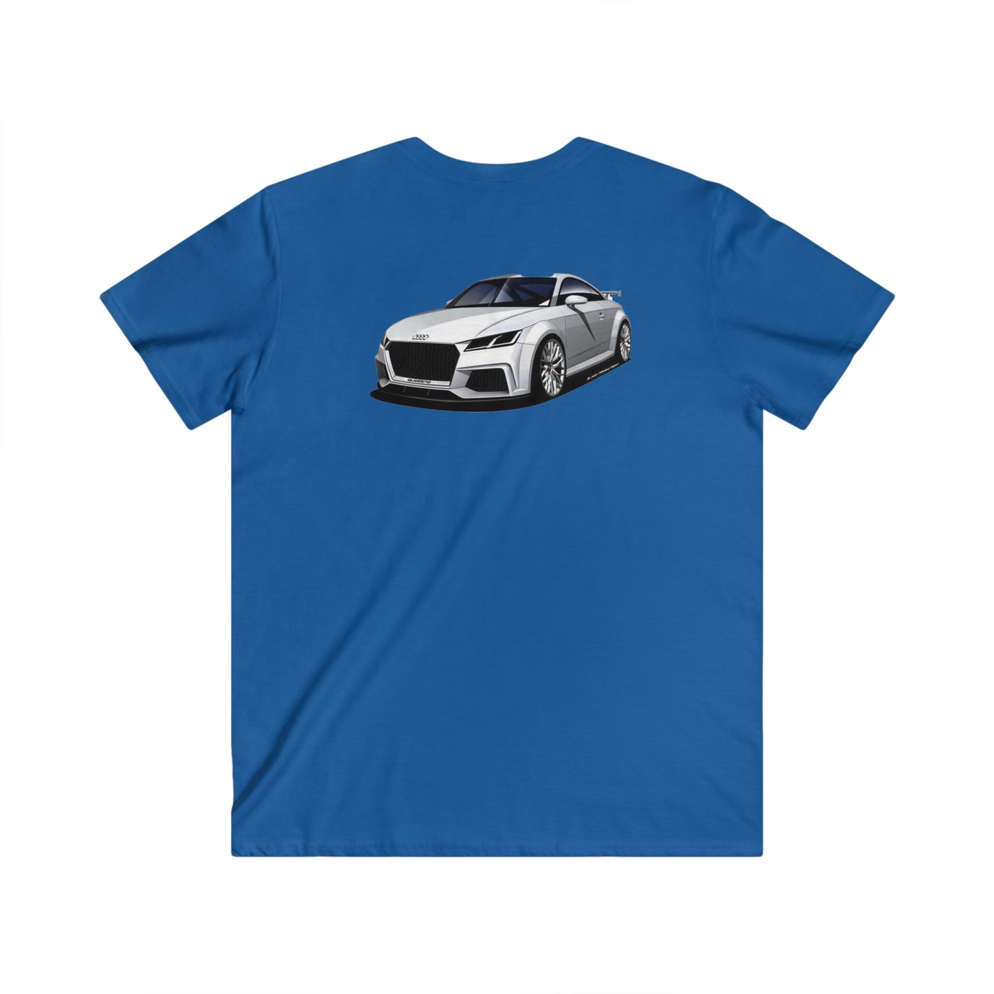 Audi Fitted V-Neck Short Sleeve Tee