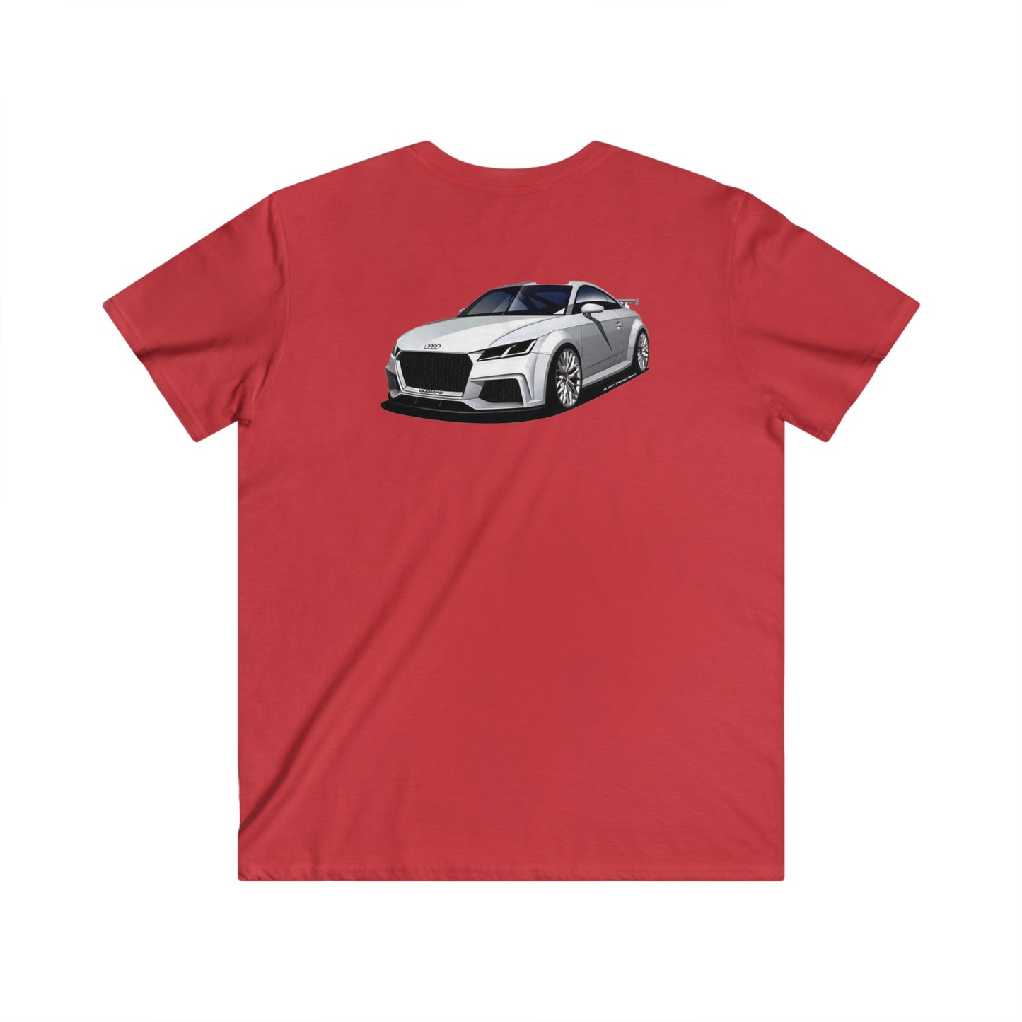 Audi Fitted V-Neck Short Sleeve Tee