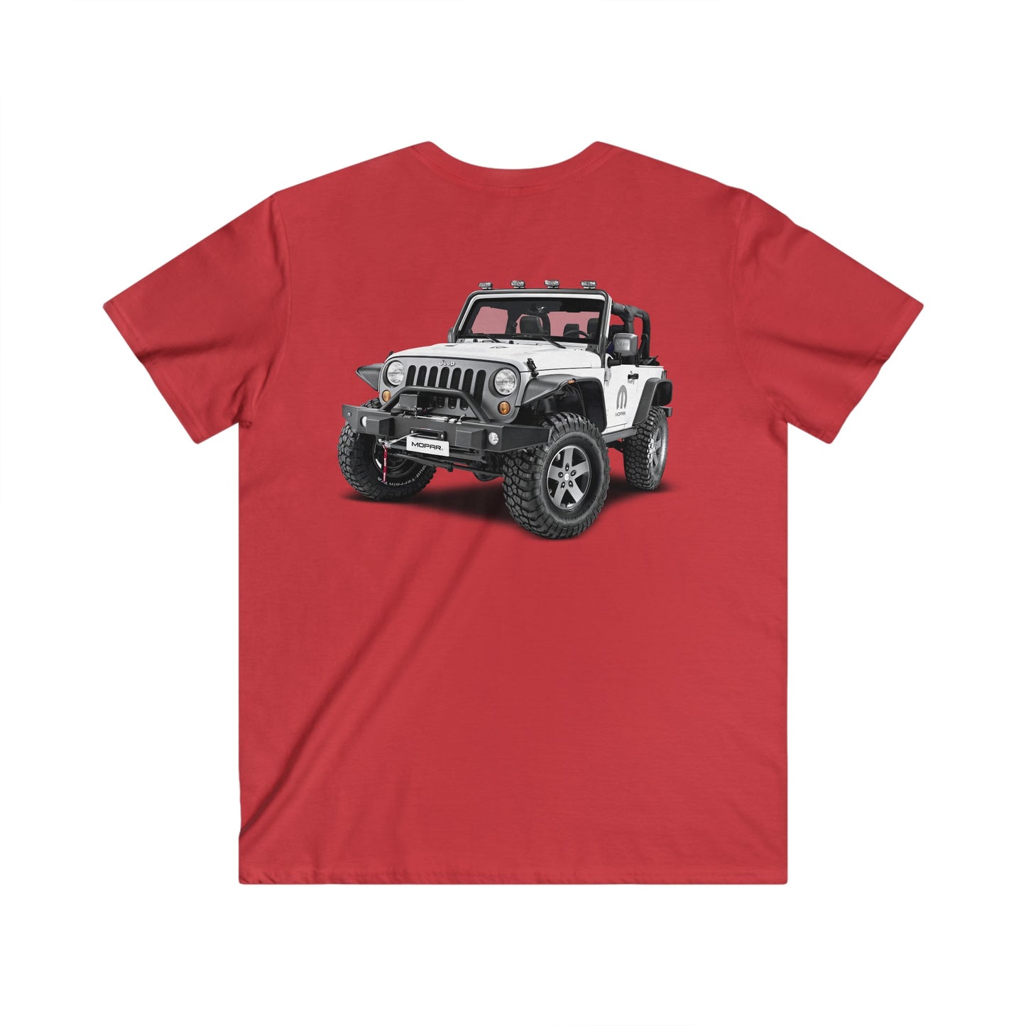 Jeep Fitted V-Neck Short Sleeve Tee