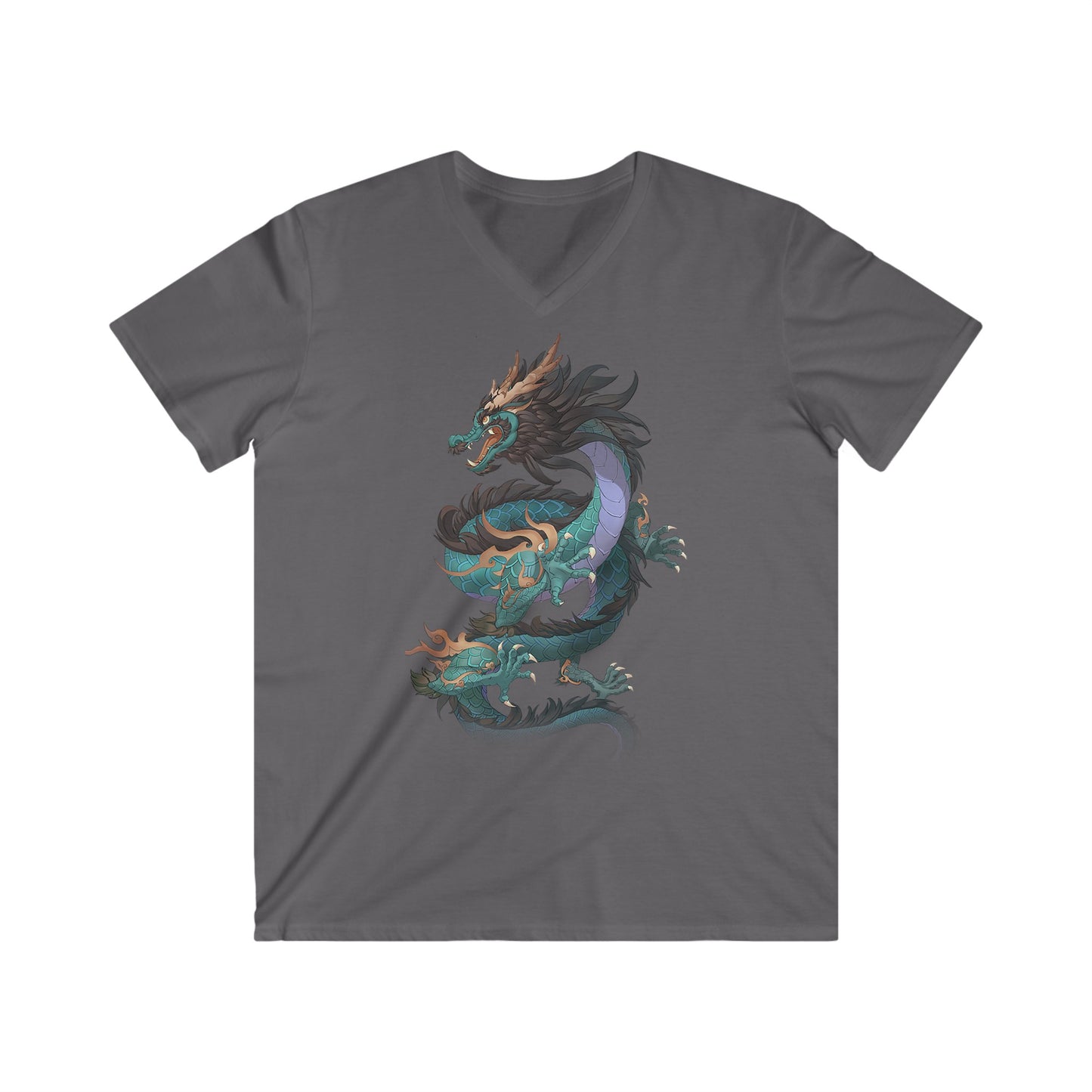 Custom Fitted V-Neck Short Sleeve Tee