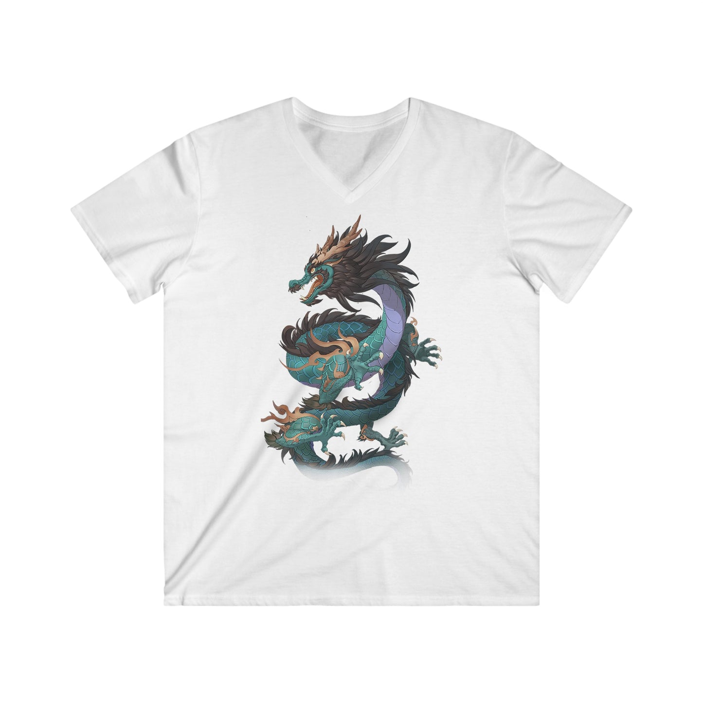 Custom Fitted V-Neck Short Sleeve Tee