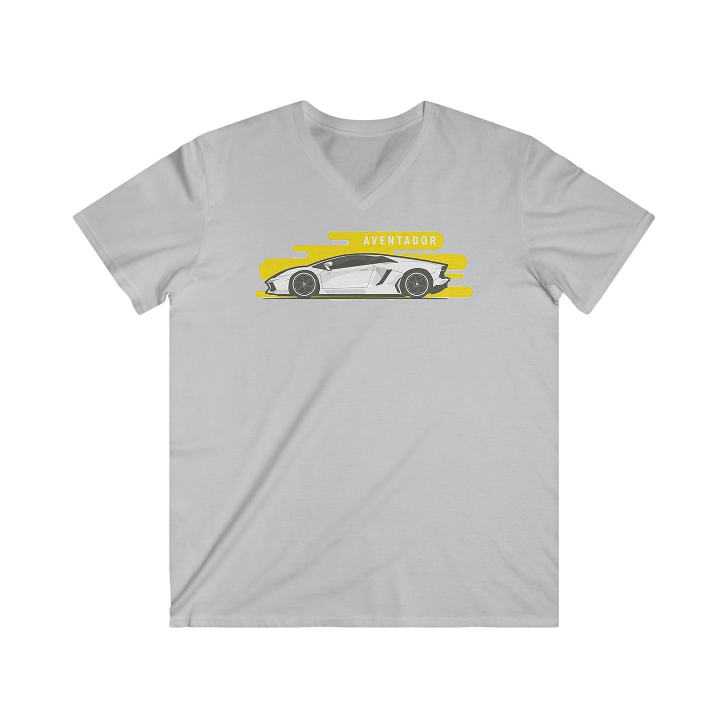 Lambo Fitted V-Neck Short Sleeve Tee