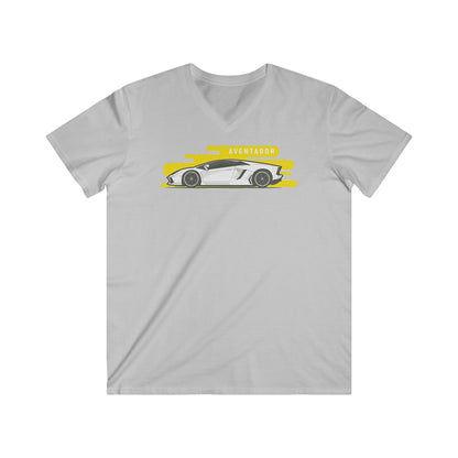 Lambo Fitted V-Neck Short Sleeve Tee