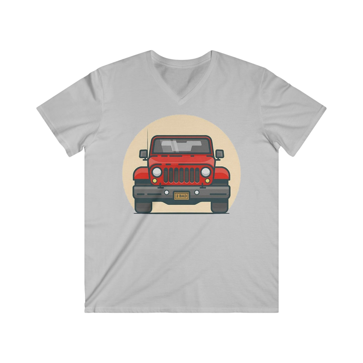Jeep Fitted V-Neck Short Sleeve Tee