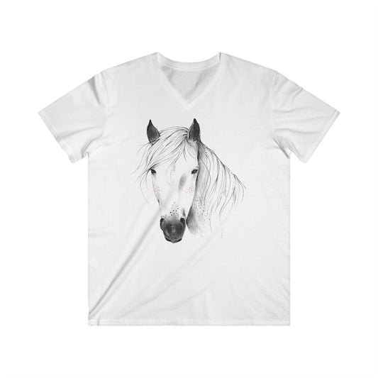 Custom Fitted V-Neck Short Sleeve Tee