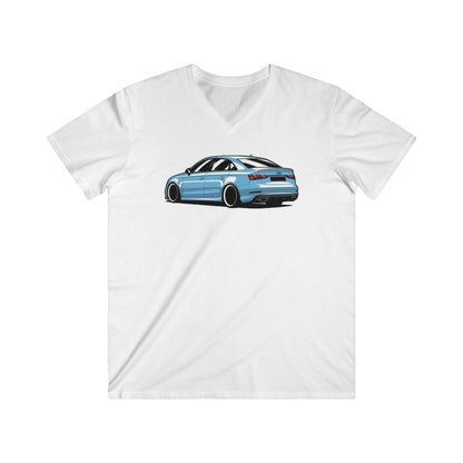 Audi Fitted V-Neck Short Sleeve Tee