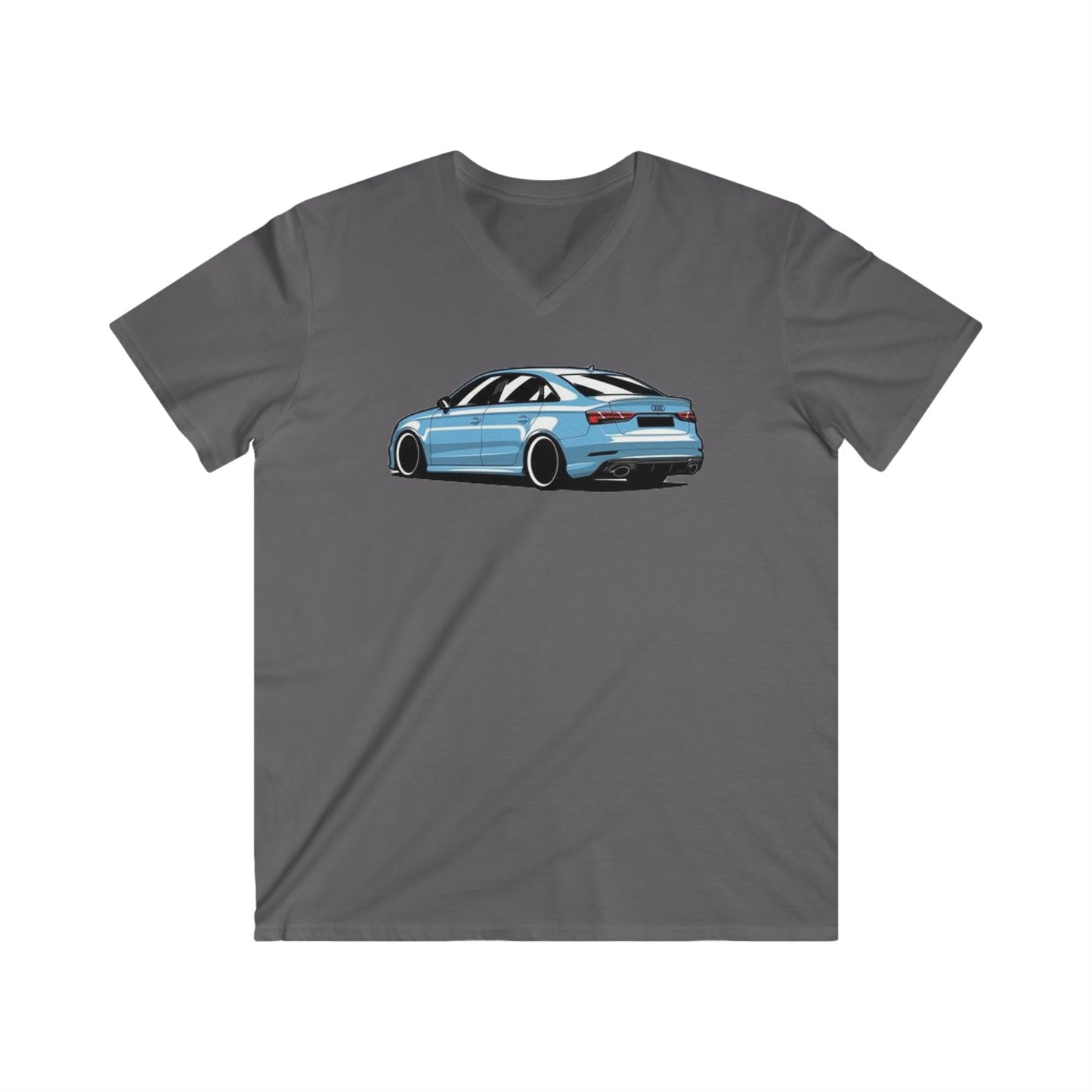 Audi Fitted V-Neck Short Sleeve Tee
