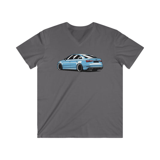 Audi Fitted V-Neck Short Sleeve Tee