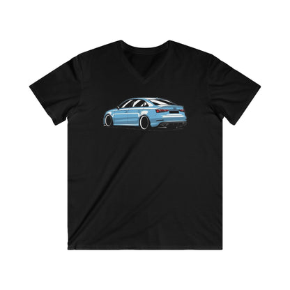 Audi Fitted V-Neck Short Sleeve Tee