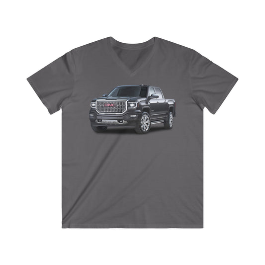 GMC Fitted V-Neck Short Sleeve Tee