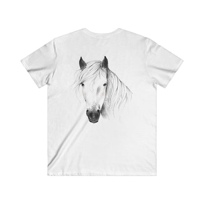 Custom Fitted V-Neck Short Sleeve Tee