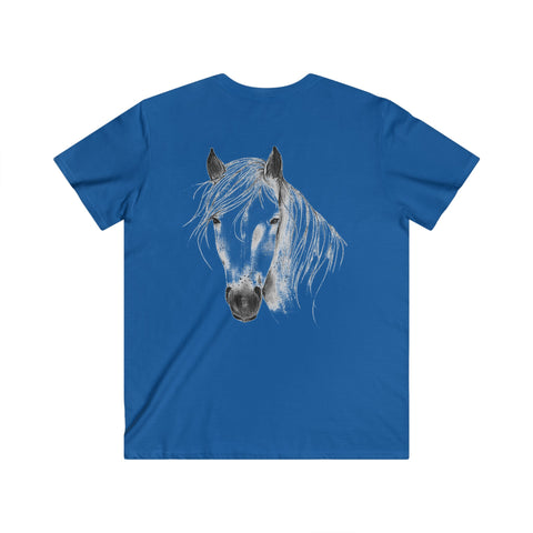 Custom Fitted V-Neck Short Sleeve Tee
