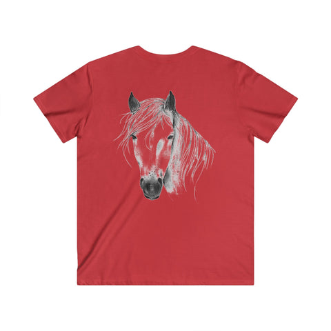 Custom Fitted V-Neck Short Sleeve Tee