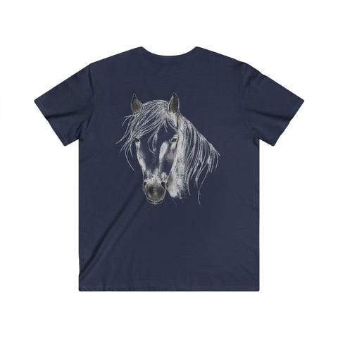 Custom Fitted V-Neck Short Sleeve Tee