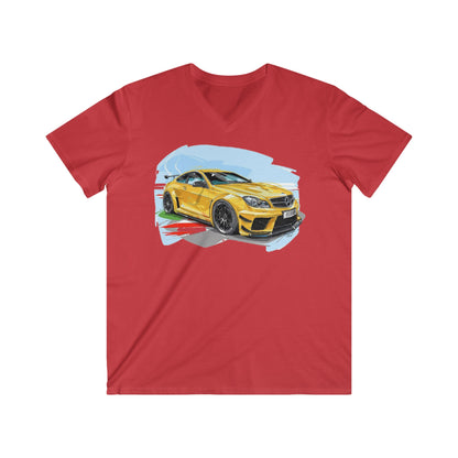 Mercedes Fitted V-Neck Short Sleeve Tee