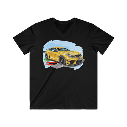 Mercedes Fitted V-Neck Short Sleeve Tee
