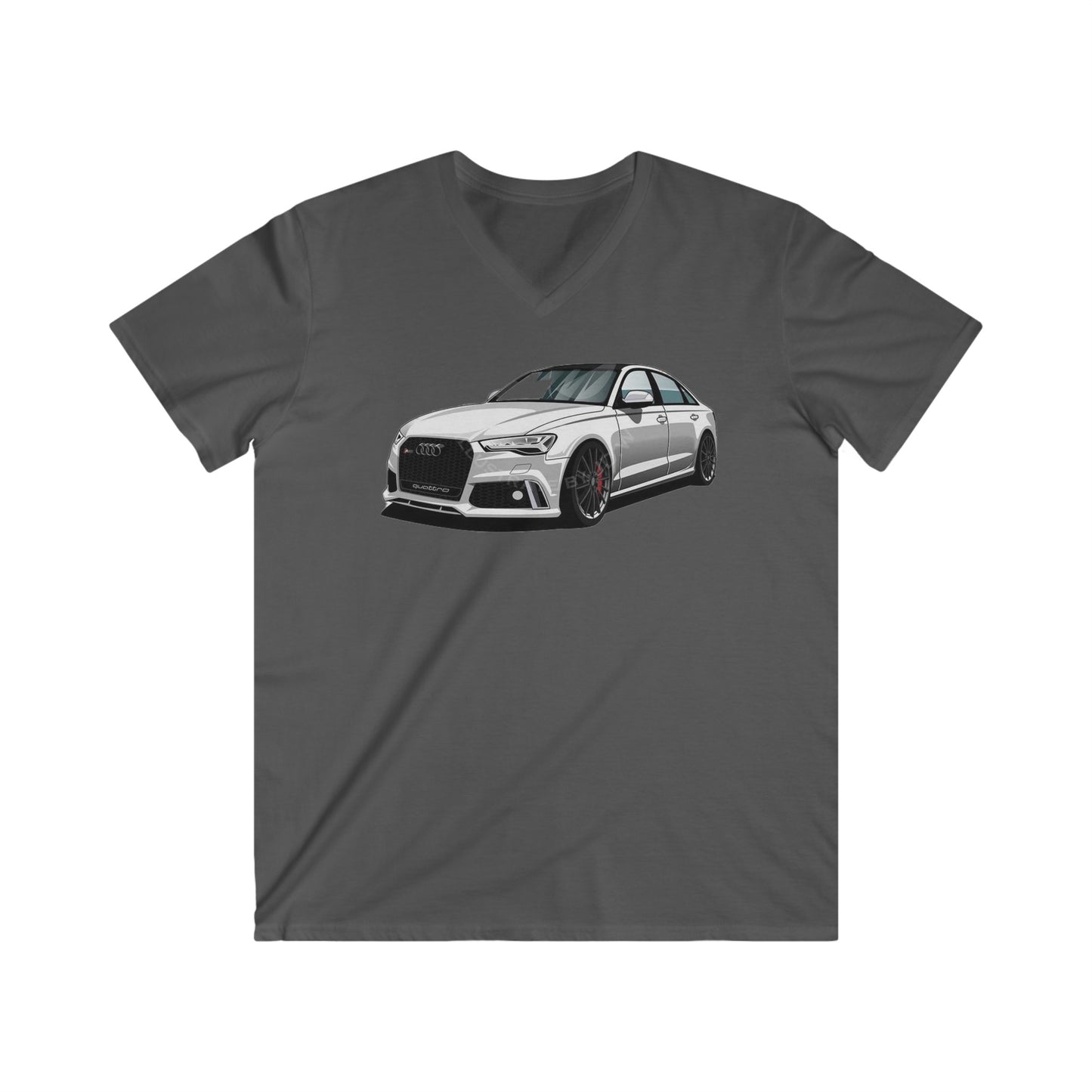 Audi Fitted V-Neck Short Sleeve Tee
