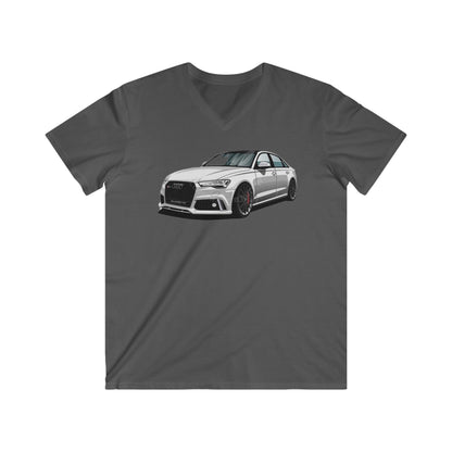 Audi Fitted V-Neck Short Sleeve Tee