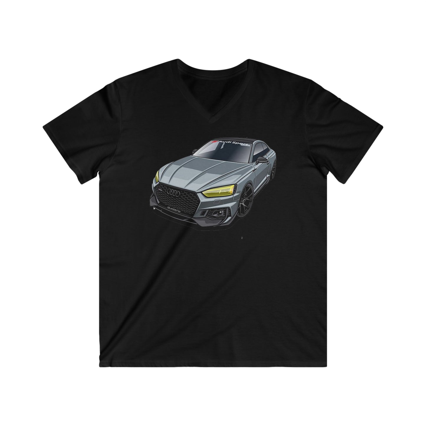 Audi Fitted V-Neck Short Sleeve Tee