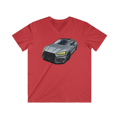 Audi Fitted V-Neck Short Sleeve Tee