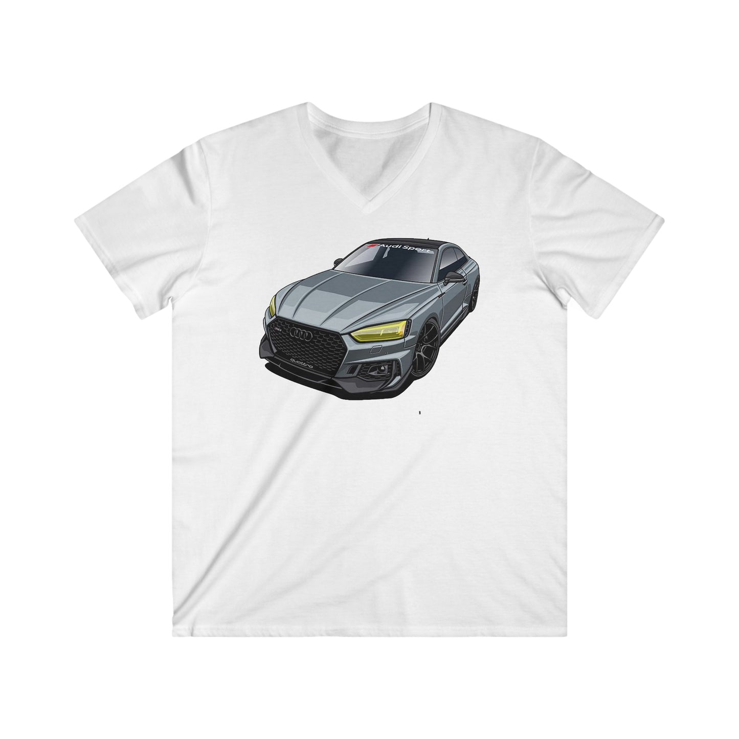 Audi Fitted V-Neck Short Sleeve Tee